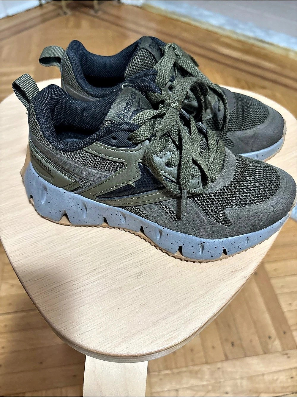 Little Kids Sz 13 Reebok Nano X3 Adventure Athletic Shoes Green Gray